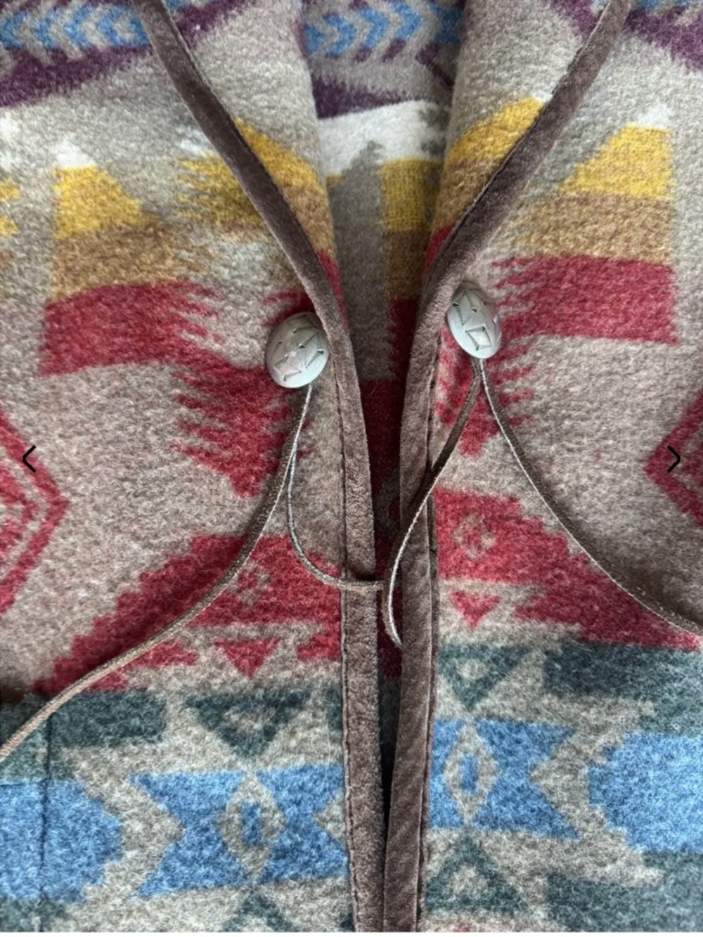 Ralph Lauren Unisex Southwest Aztec Navajo Wool Cardigan Jacket Mens Sz L 90s - Picture 3 of 6